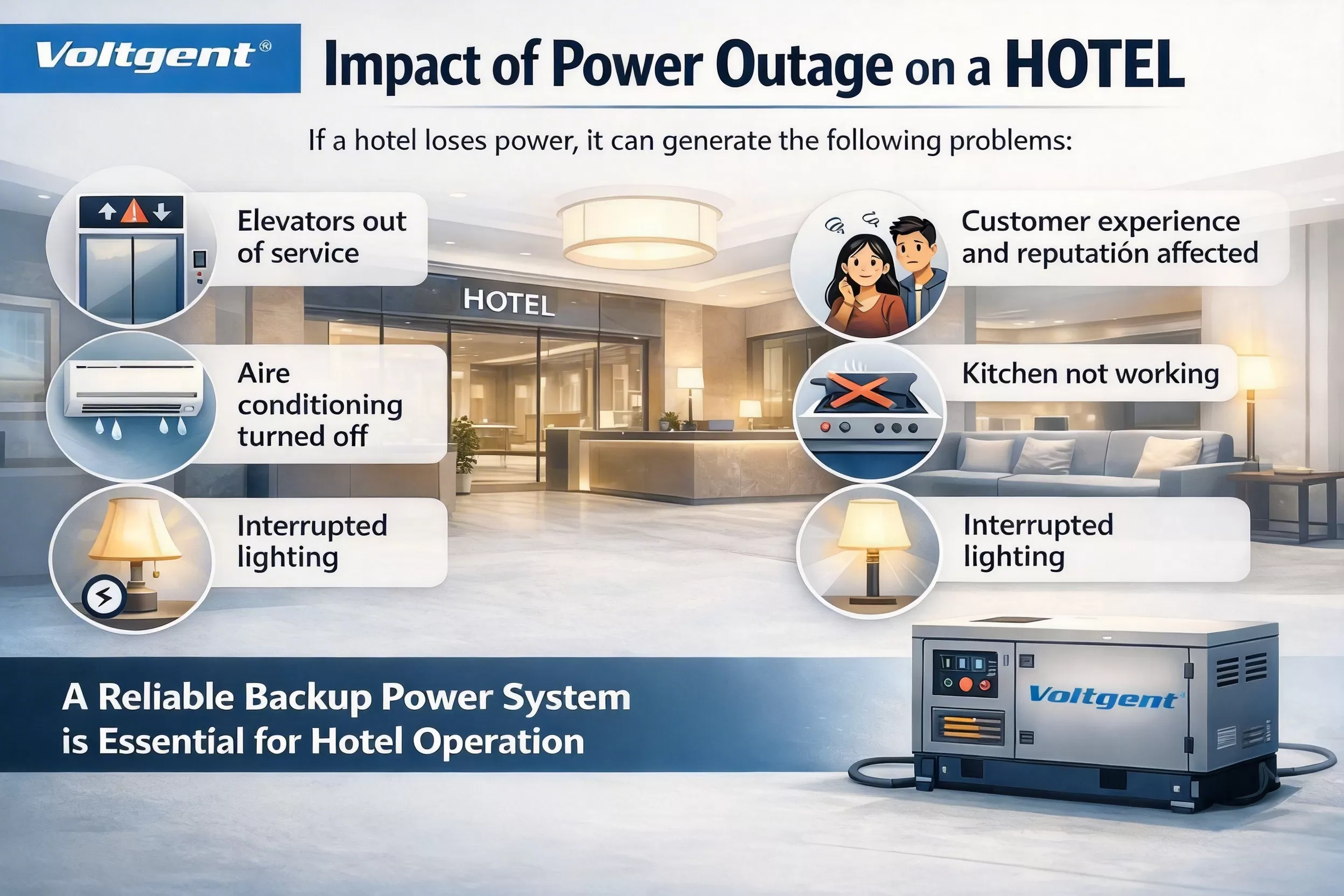 How to Choose a Generator Set for Hotels: Power Sizing and Backup Power Guide