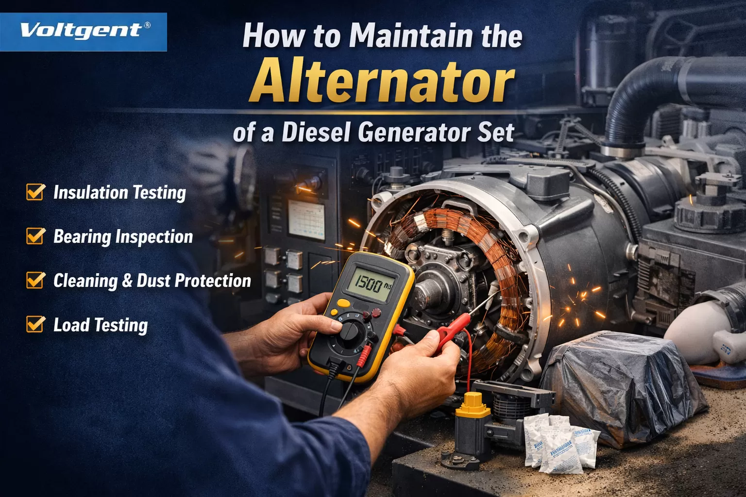 How to Maintain the Alternator of a Diesel Generator Set | Voltgent Guide