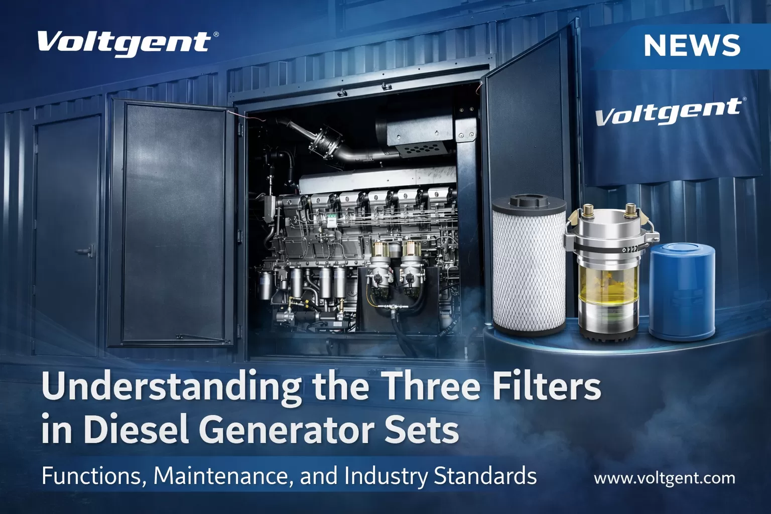 Diesel Generator Filter Maintenance: Why the Three Filters Matter for Engine Protection