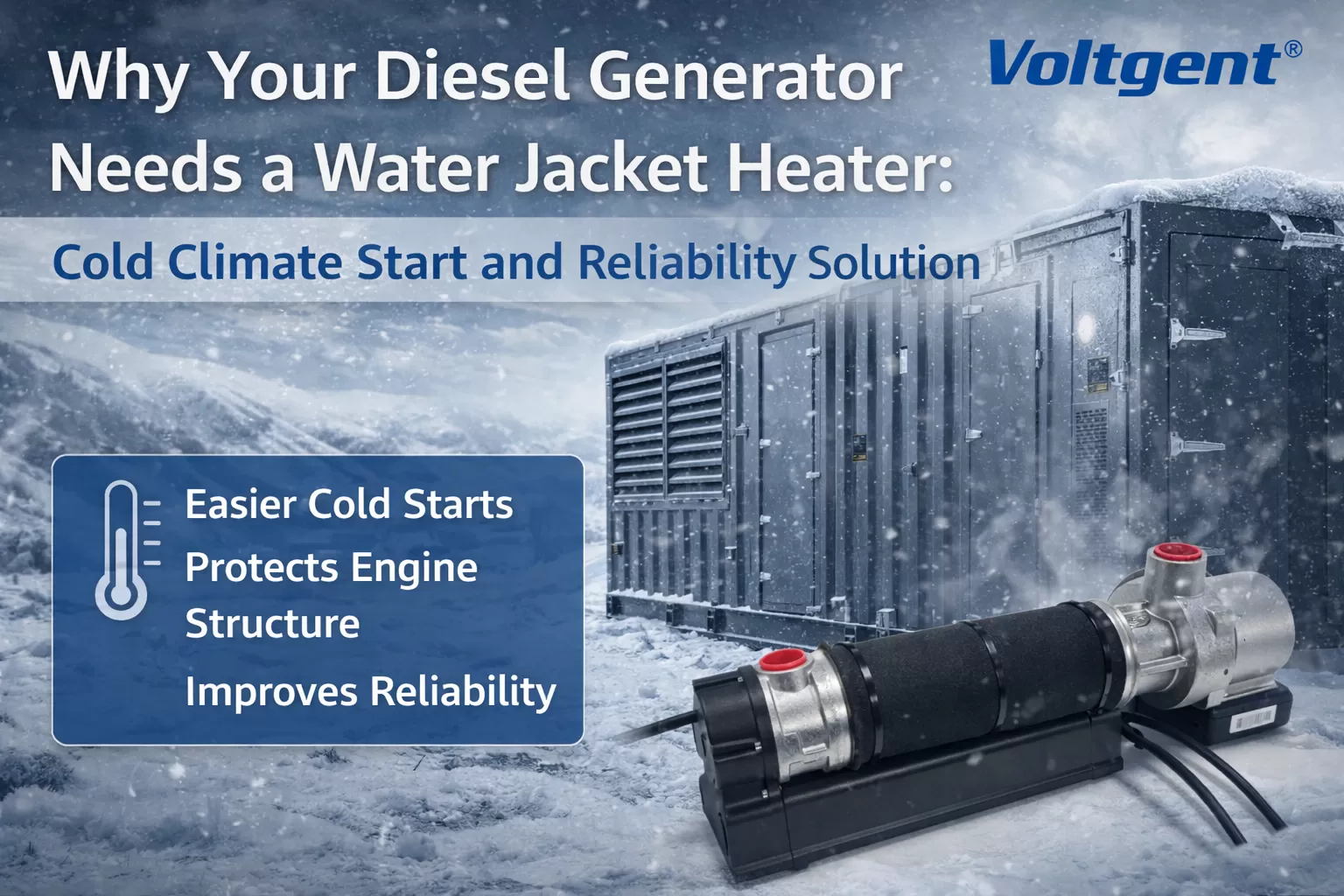 Water Jacket Heater for Diesel Generators: Cold Start & Reliability Guide