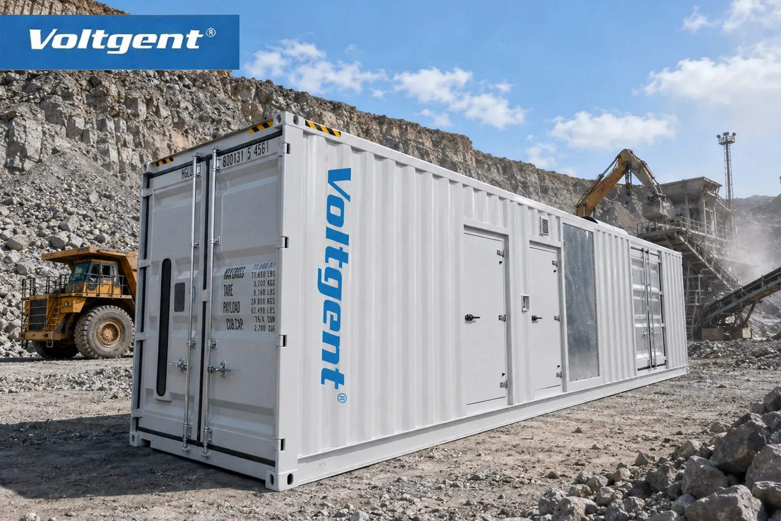 Cummins KTA38 1000kW Diesel Generator for Mining Applications | Mining Power Solutions by Voltgent