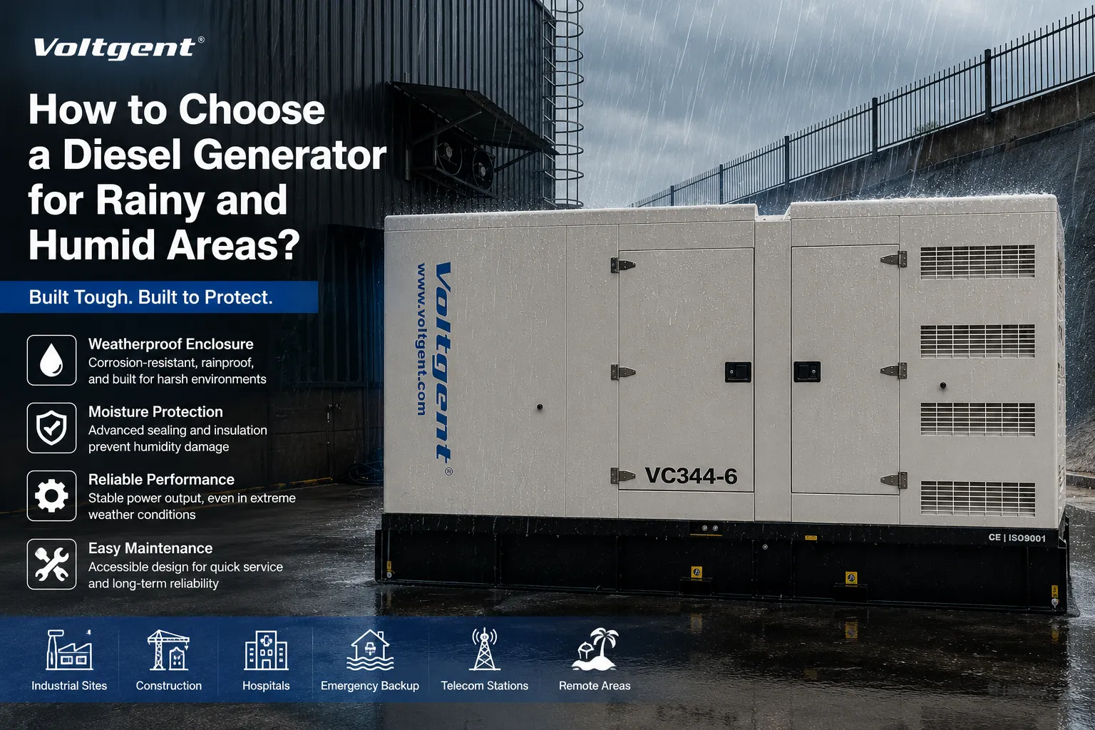 Diesel Generator Solutions for Tropical, Coastal and High-Rainfall Environments