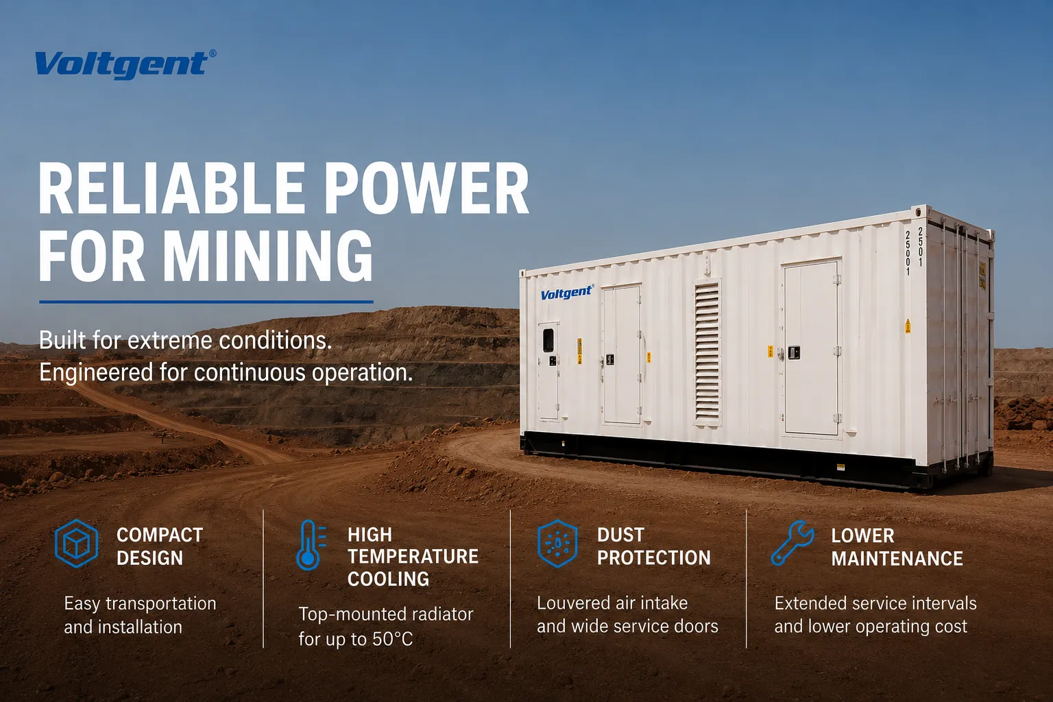How to Choose a Diesel Generator for Mining Projects: 4 Key Factors