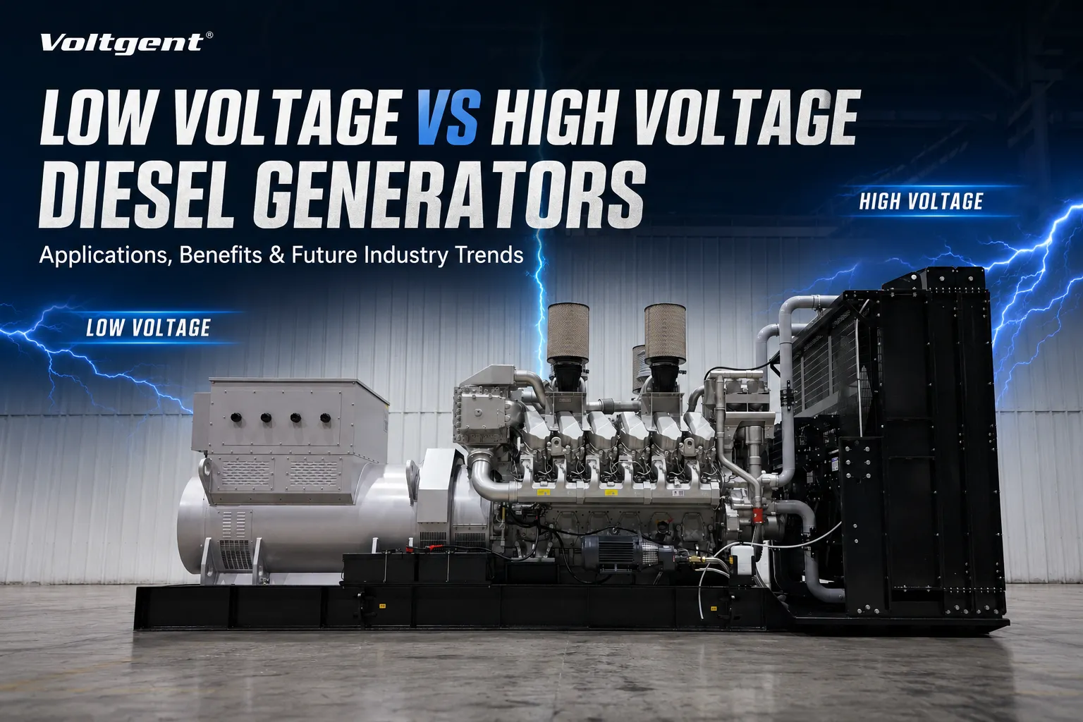 Low Voltage vs High Voltage Diesel Generators: Applications, Benefits and Future Industry Trends