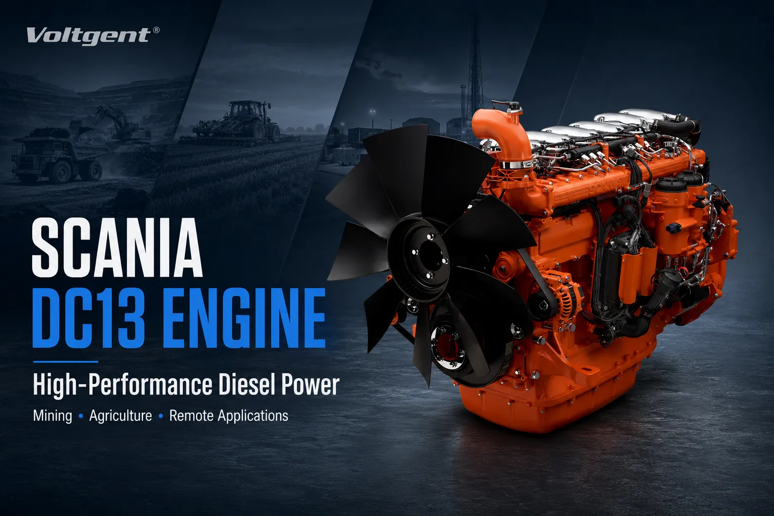 Scania DC13 Engine: High-Performance Diesel Power for Mining, Agriculture & Remote Applications