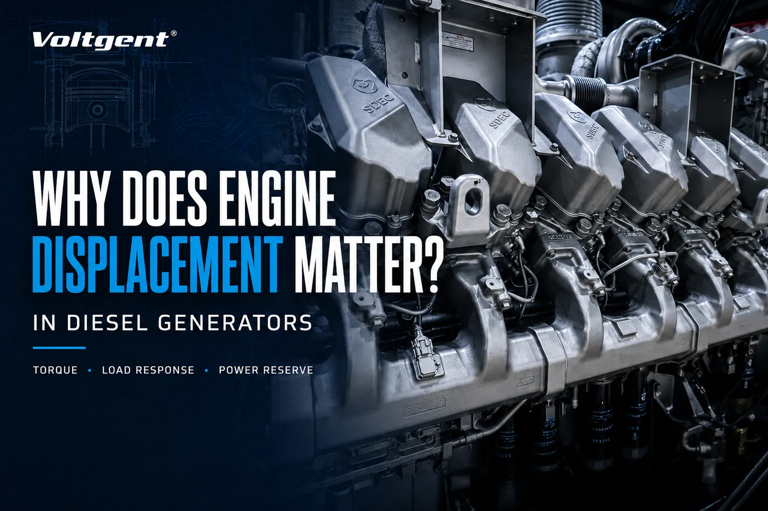 Why Engine Displacement Matters in Diesel Generators