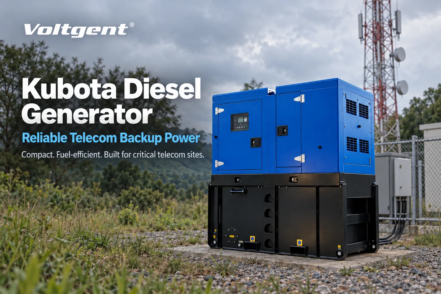 Kubota Diesel Generator for Telecom Backup Power