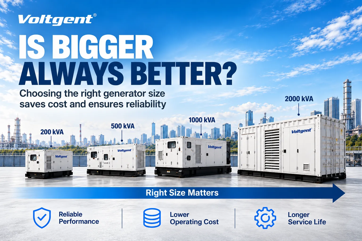 Is a Bigger Diesel Generator Better? Why Correct Generator Sizing Matters