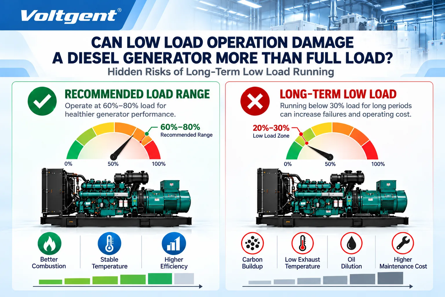 Why Low-Load Operation Can Be Worse Than Full Load for Diesel Generators